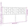 vidaXL Metal Headboard Black 160 cm