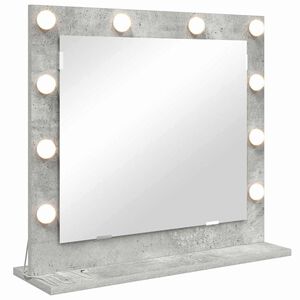 vidaXL Vanity Mirror with Mirror Concrete Grey 60 x 55 x 18 cm