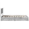 vidaXL Storage Bed Concrete Grey 90 x 200 cm Engineered Wood