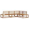 vidaXL Outdoor Sofa Set 4 Piece Natural Solid Acacia Wood