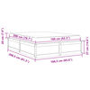 vidaXL Bed with Mattress 160x200 cm Solid Wood Pine