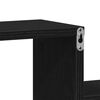 vidaXL Wall Shelf Black Oak 80 x 15 x 78.5 cm Engineered Wood