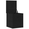 vidaXL Storage Box Black Oak 40 x 42 x 46 cm Engineered Wood