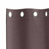 vidaXL Blackout Curtains with Rings 2 pcs Dark Brown 175 x 140 cm