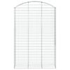vidaXL Arched Gabion Basket 150x50x220/240 cm Galvanised Iron