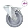 vidaXL 24 pcs Bolt Hole Swivel Casters 100 mm