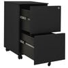 vidaXL Mobile File Cabinet Anthracite 39x45x67 cm Steel