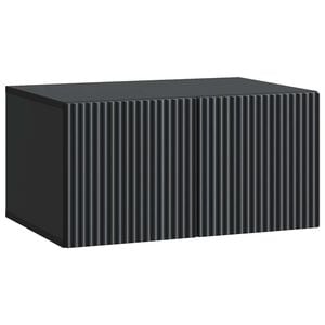 vidaXL Wall-Mounted TV Cabinet Black 59.5 x 41 x 30 cm Engineered Wood