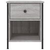 vidaXL Bedside Cabinet Grey Sonoma 40x42x50 cm Engineered Wood