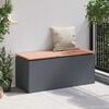 vidaXL Garden Bench Anthracite 100 x 40 x 43 cm Steel