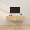 vidaXL Wall-mounted TV Cabinets 2 pcs Sonoma Oak 80x34.5x40 cm