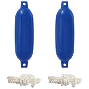 vidaXL Boat Fenders 2 pcs &Oslash; 14 x 50 cm Blue PVC