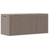 vidaXL Garden Storage Box 270L Brown PP Wood Look