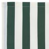 vidaXL Awning Replacement Green and White 1000 x 160 cm