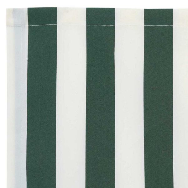 vidaXL Awning Replacement Green and White 1000 x 160 cm