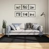 vidaXL Shaggy Rug PAMPLONA High Pile Modern Black 140x200 cm