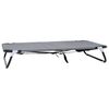 vidaXL Dog Bed 105 x 65 x 18 cm Steel Light Grey