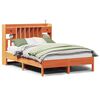 vidaXL Bookcase Bed without Mattress Wax Brown 150x200 cm King Size Solid Wood Pine