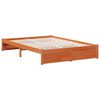 vidaXL Bed Frame with Drawer Wax Brown 160 x 200 cm Solid Pine Wood
