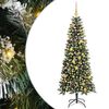 vidaXL Artificial Christmas Tree with 300 LEDs with Stand Green 180 cm