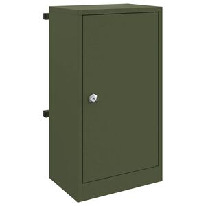 vidaXL Mailbox Olive green 30 x 23 x 55 cm Steel