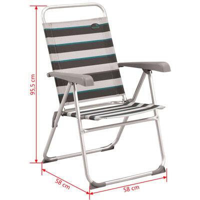 Easy Camp Folding Chair Spica Grey 58x58x95.5 cm 420022
