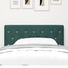 vidaXL Headboard with Headboard Dark Green 100 cm Faux Leather
