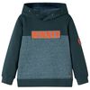 vidaXL Kids' Hooded Sweatshirt Dark Green 92