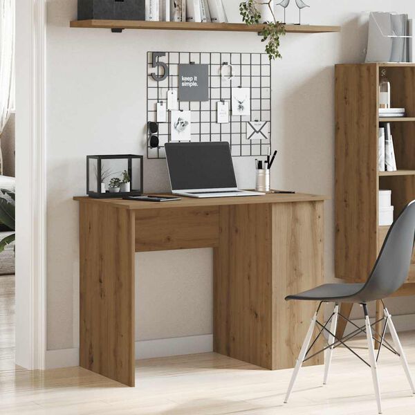 vidaXL Desk Artisan Oak 100x55x75 cm Engineered Wood