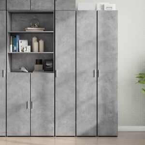 vidaXL Highboard Concrete Grey 30x42,5x185 cm Engineered Wood