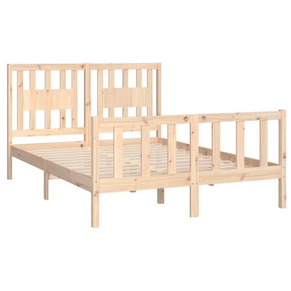 vidaXL Bed Frame without Mattress Solid Wood Pine 120x200 cm