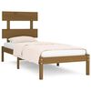 vidaXL Bed Frame without Mattress Honey Brown 100x200 cm Solid Wood