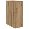 vidaXL Narrow Bathroom Cupboard with Wheels Artisian Oak Engineered Wood