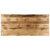 vidaXL Table Top Live Edge 140x60x2.5 cm Solid Wood Rough Mango