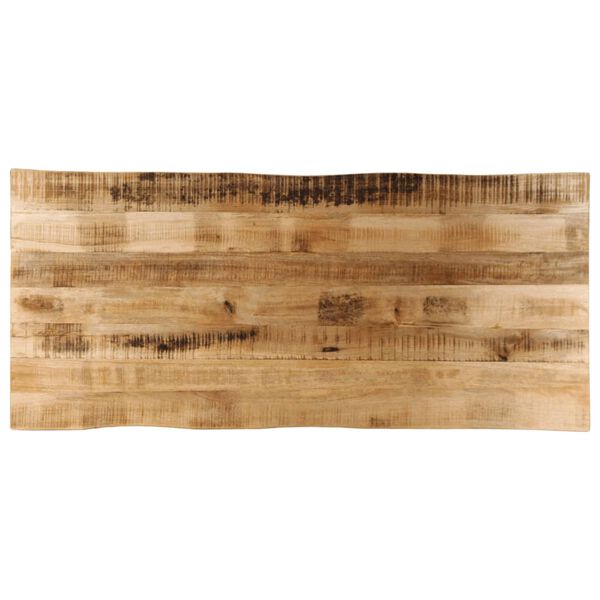 vidaXL Table Top Live Edge 140x60x2.5 cm Solid Wood Rough Mango