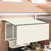 vidaXL Retractable Awning Cream 300 x 200 cm Polyester and Aluminium