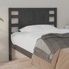vidaXL Headboard Grey 81x4x100 cm Solid Wood Pine