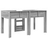 vidaXL Bunk Bed for Kids Grey Sonoma 100 x 200 cm Engineered wood