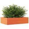 vidaXL Garden Planter Wax Brown 90x60x23 cm Solid Wood Pine