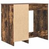 vidaXL Desk Smoked Oak 86x49x76 cm Engineered Wood