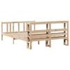 vidaXL Bed Frame with Headboard without Mattress 120x200 cm