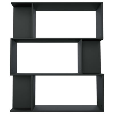 vidaXL Book Cabinet/Room Divider Black 80x24x96 cm Engineered Wood