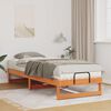 vidaXL Bed Frame Brown 80 x 200 cm Solid Pine Wood