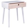 House Nordic Bedside Table Annemie White and Natural