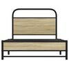 vidaXL Bed Frame without Mattress 100x200 cm Sonoma Oak Engineered Wood