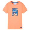 Kids' T-shirt with Short Sleeves Neon Orange 140