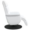 vidaXL Recliner Chair with Footrest White 98 x 71 x 106 cm PU