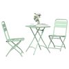 vidaXL Bistro Set 3 pcs Light mint Steel
