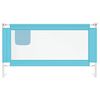 vidaXL Toddler Safety Bed Rail Blue 150x25 cm Fabric