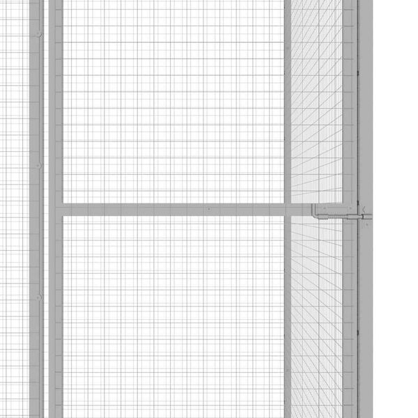 vidaXL Cat Cage 1.5x1.5x1.5 m Galvanised Steel